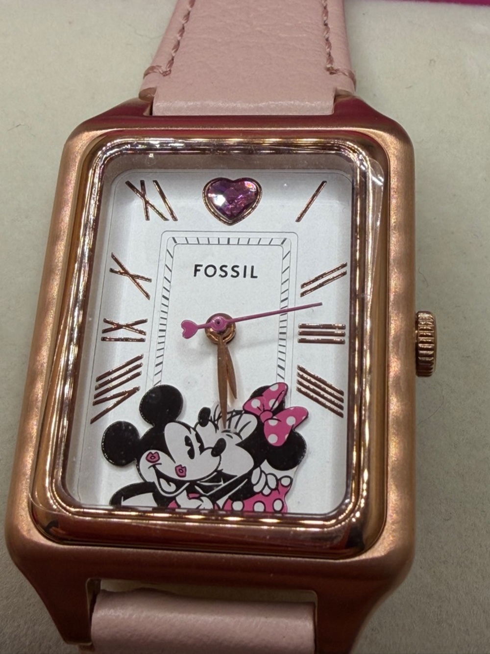 Limited Disney x Fossil Rose Gold Minnie Mouse Watch 25 of 1414 made